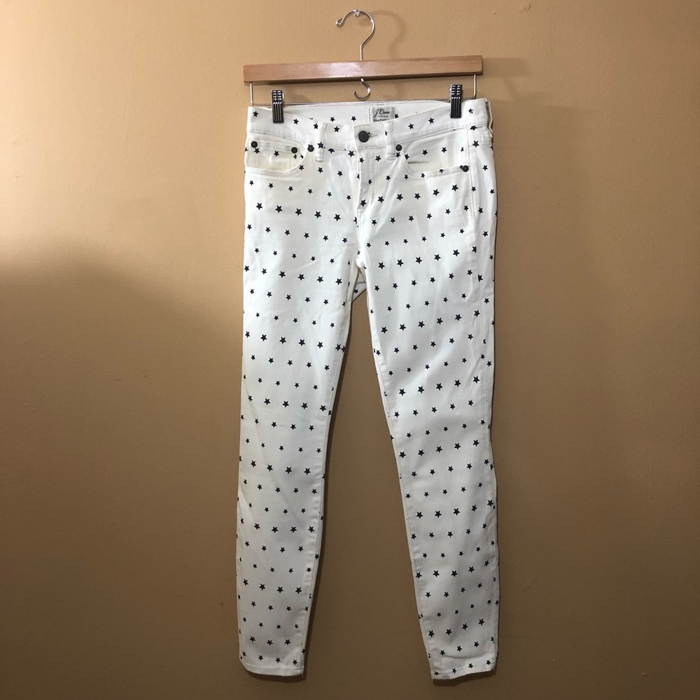 J. CREW‎ Mini Star Novelty Print Jeans Sz 26